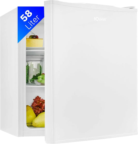 Bomann, Minichladničky, Mini lednička s 58 litry užitečné kapacity, Bílá, 58 l