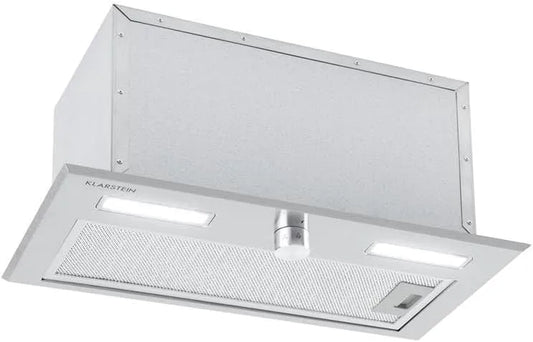 Klarstein, Nástěnné digestoře, Modul ventilátoru Simplica 52, vestavěný v kapotě, 52 cm široký, výkon výfukového, Stříbrná, 52 cm, 2 x 1, 5 W