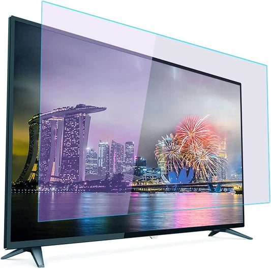 SaryEdge 75-Zoll-Fernseher, Ochranné prvky obrazovky TV, Protireflexní ochranný film pro 32 až 75palcové televizory, filtruje myopii a, Černá