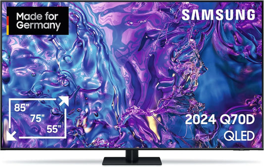 Samsung Q70D GQ85Q70DATXZG, Televizory, QLED 4K TV 85 palců, Quantum Processor, AI Upscaling, Tizen OS, Motion Xcelerator, Černá, QLED, 4K
