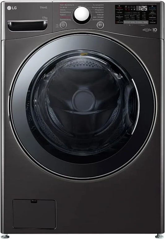 LG F11WM17TS2B, Pračky, předzásobovací pračka 17 kg, třída E, 1, 100 ot. / min, 70x77x99 cm, Turbowash 59, Černá, 11W, 17 kg