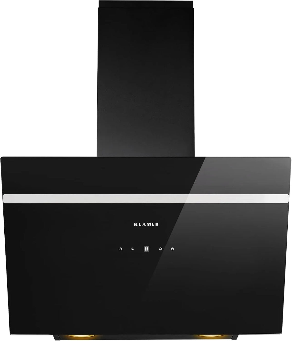 KLAMER, Nástěnné digestoře, rozsah kapuce bez hlavy 60 cm černá, 610 m3 / h, klid od 41 dB, Černá, 60 cm, 41 dB, 3 v, 60 dB