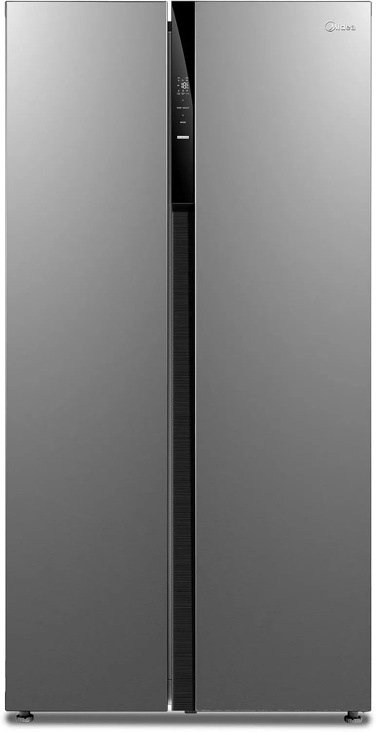 Midea, Kombinované chladničky s mrazákem, Side- by- Boční chladič - Mrazicí box 548 L, Stříbrná, 548 L