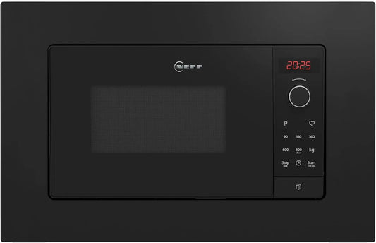 Neff HLAWG26S3, Mikrovlny, N 50, built- in mikrovlnné-v bez grilu, automatické programy, Easy Clean Self, Černá, 90 W, 800 W, 3 v, 180 W