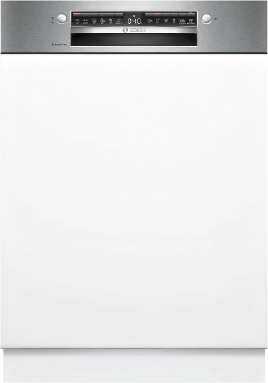 Bosch SMI4EAS28E, Myčky nádobí, 60 cm, Series 4, Smarter myčka nádobí částečně integrované 60 cm, příbory koš, myčka, Stříbrná, 54 kW