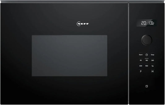 Neff 1-Touch HLAWD53K0, Mikrovlny, N 50, budova v mikrovlnné troubě, 59 x 38 cm, Easy Clean pro rychlé čištění, Černá, 31.5 cm
