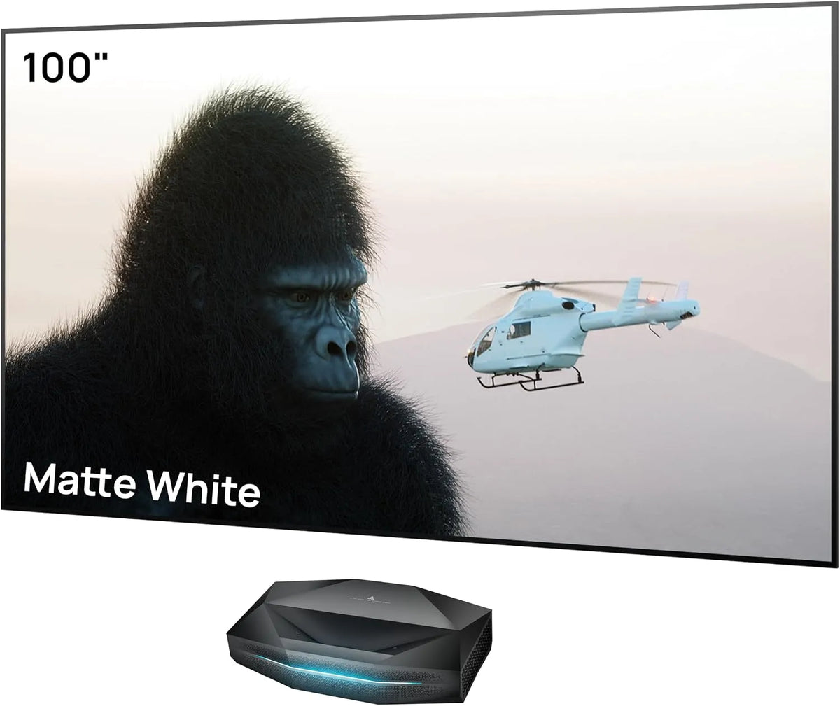 AWOL VISION HDR10, Projektory, + Aetherion Pro + 100 ′ 'Opravený projektor - 4K UHD +, Dolby VISION a Atmos, Vícebarevné, 4K, 2V, 2L