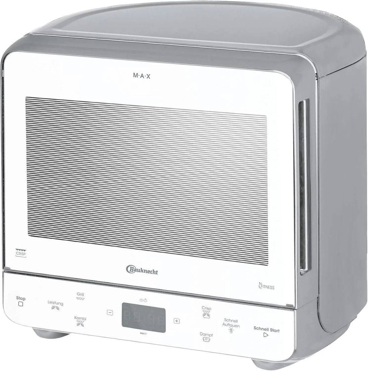 Bauknecht, Mikrovlnné trouby s grilem, MW 39 WSL / Kombinace grilu a mikrovlnné / Crisp funkce / 700 W / 13 L kuchyně /, Bílý / stříbrný, 39 W