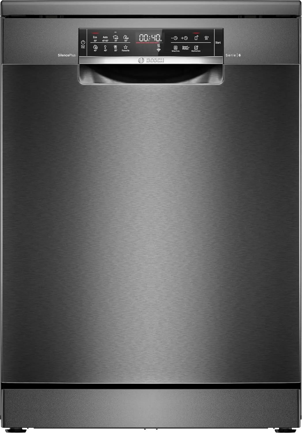 Bosch SMS6ECC12E, Myčky nádobí, 60 cm, série 6, chytrá myčka na nádobí, zásuvka na příbory, myčka na nádobí Made, Černá, 54 kW