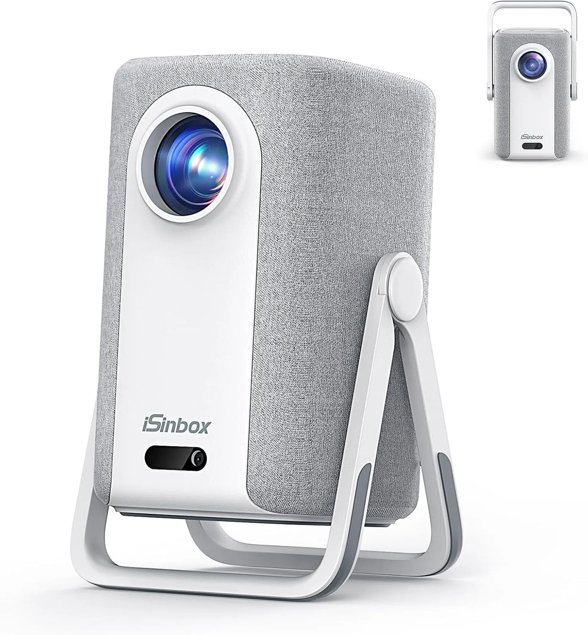 iSinbox, Projektory, Beamer 4K s Netflix, 1.1: 1 Krátká vzdálenost Mobile Home Cinema, Černá, 4K, 2x10, 1920x1080, Full HD