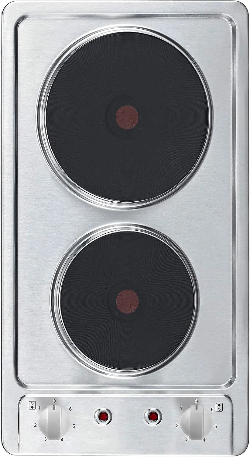 respekta, Varné desky, nebo Kochfeld Built- v Kochfeld Duo Hotplate autork 2 desky nerezové oceli (H x B, Stříbrná, 4 x 29 x 51 cm, 6 v, 145 mm