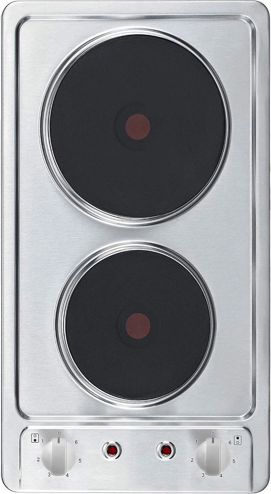 respekta, Varné desky, nebo Kochfeld Built- v Kochfeld Duo Hotplate autork 2 desky nerezové oceli (H x B, Stříbrná, 4 x 29 x 51 cm, 6 v, 145 mm