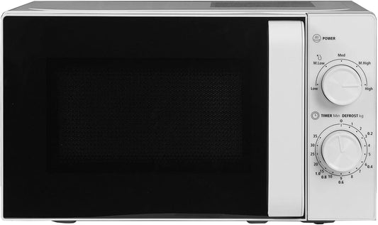 Techomey, Samostatné mikrovlnné trouby, Solo mikrovlnná trouba malá pro kuchyň a kanceláře - Mikrovlnná trouba bílá 20L, Bílá, 20L, 700W
