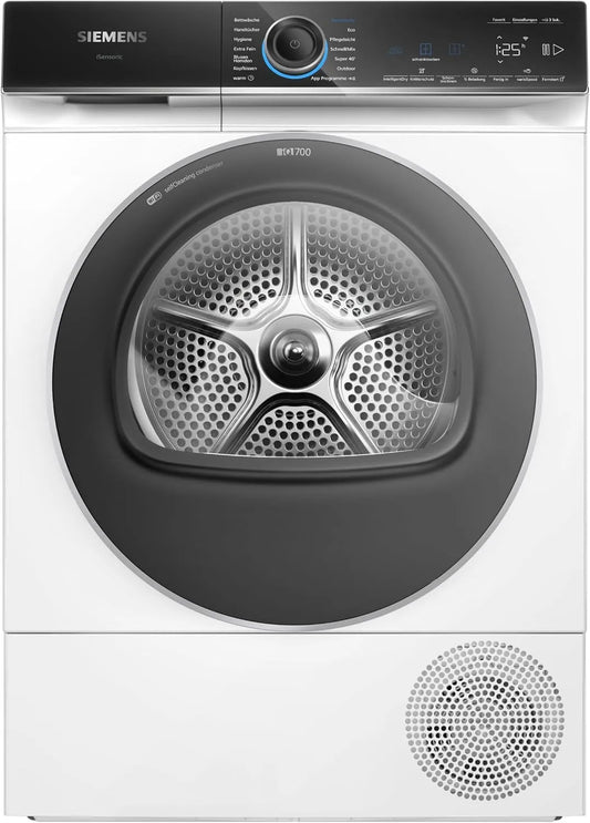 Siemens iQ700 WQ46B2D41, Sušičky s tepelným čerpadlem, Smarter tepelná čerpadla sušička 9 kg extrémně klidné, Černá, 9 kg, 41 V, 2 x 59, 8 x 61